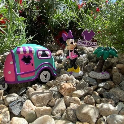 Disney 4pc Polyester/Stone Minnie Mouse Miniature Garden Set 3 Disney 4pc Polyester/Stone Minnie Mouse Miniature Garden Set - Image 3