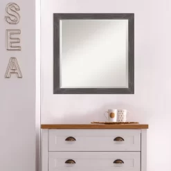 23" X 23" Beveled Woodridge Rustic Gray Wood Wall Mirror - Amanti Art -Northlight Store GUEST 6df84279 cfdf 433a 9e9e 917a359bae46