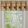 Park Designs Apple Lined Valance - 60''L - Red