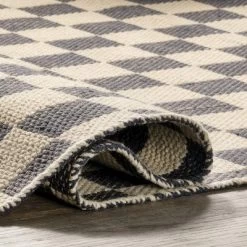 NuLOOM Connie Checkered Wool/Jute Tasseled Area Rug 12 NuLOOM Connie Checkered Wool/Jute Tasseled Area Rug -Northlight Store GUEST 7112892d 630e 41fa 8951 6e0f0acb6cd9