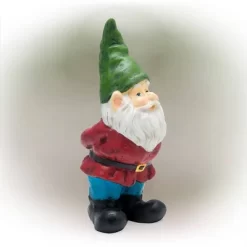 11" Polyresin Bearded Garden Gnome Statue With Hat Green - Alpine Corporation -Northlight Store GUEST 7114416c f87c 4ded b19e 635a113d250e
