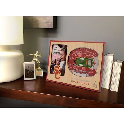 4" X 6" NCAA USC Trojans 3D StadiumViews Picture Frame 1 4" X 6" NCAA USC Trojans 3D StadiumViews Picture Frame