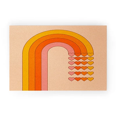 Circa78Designs Sweetheart Rainbow Looped Vinyl Welcome Mat - Society6 3 Circa78Designs Sweetheart Rainbow Looped Vinyl Welcome Mat - Society6 - Image 3