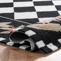 Angla Rooster Kitchen Area Rug Black - NuLOOM -Northlight Store GUEST 75c2ee72 4de1 4d8f a64d 8728cd05ba26