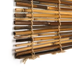 72"x72" Hyman Light Filtering Outdoor Cord Free Reed Rollup Horizontal Blinds Brown -Northlight Store GUEST 77340c27 8fb2 4b1b bcd2 6d4a2d741df8