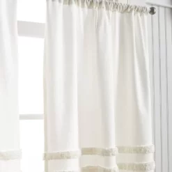 3pc Water's Edge Tufted Window Valance And Tiers Set White - Martha Stewart -Northlight Store GUEST 79d88882 95d3 4648 81c8 1cb367f71d97