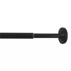 Adjustable Mini Tension Stainless Steel Rod 1/2" Diameter Black By Versailles