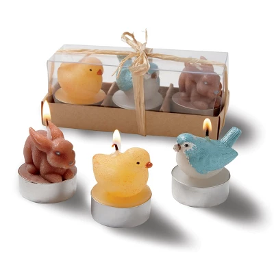Tagltd Spring Friends Tealights Set Of Metal Holder Hand Painted Design In Giftable Packaging Easter Bunny Chicken Home Decor 2 X 2 X 1.3 Inches. 1 Tagltd Spring Friends Tealights Set Of Metal Holder Hand Painted Design In Giftable Packaging Easter Bunny Chicken Home Decor 2 X 2 X 1.3 Inches.