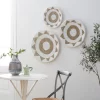 Set Of 3 Cotton Plate Handmade Woven Wall Decors - Olivia & May