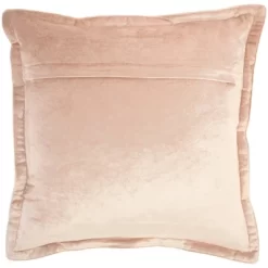 20"x20" Oversize Sofia Solid Velvet Flange Square Throw Pillow - Mina Victory