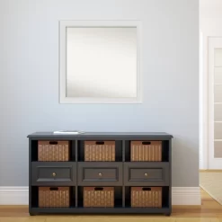 30" X 30" Non-Beveled Flair Soft White Narrow Wall Mirror - Amanti Art -Northlight Store GUEST 7bde4f2d 1472 4f1a 8c85 27f6c8e1266c