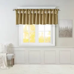 26"x50" Lillian Faux Silk Twisted Tab Valance With Beads -Northlight Store GUEST 7c84ec32 88e7 4b9d 8d9d e239009a6579
