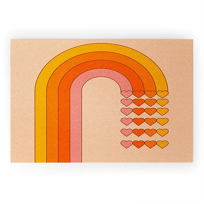 Circa78Designs Sweetheart Rainbow Looped Vinyl Welcome Mat - Society6 2 Circa78Designs Sweetheart Rainbow Looped Vinyl Welcome Mat - Society6 - Image 2