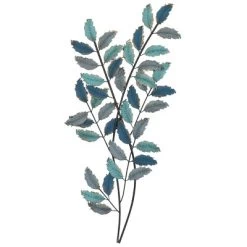 Metal Leaf Wall Decor With Gold Accent Blue - Olivia & May -Northlight Store GUEST 7f4f43ae 7a87 4d98 b4e0 1fc4fd510d71