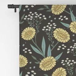 Avenie Dandylion 64" X 50" Single Panel Room Darkening Window Curtain - Society6 -Northlight Store GUEST 7fbb46c0 4922 486b 8239 0873e0c93279