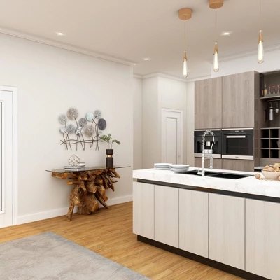 Modern Metal Floral Wall Decor - Olivia & May 7 Modern Metal Floral Wall Decor - Olivia & May - Image 7