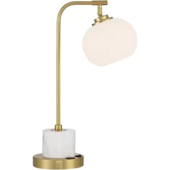 Possini Euro Design Barclay Modern Desk Lamp 23" High Warm Gold With USB Charging Port Frosted Glass Shade For Bedroom Living Room Bedside Office Kids 13 Possini Euro Design Barclay Modern Desk Lamp 23" High Warm Gold With USB Charging Port Frosted Glass Shade For Bedroom Living Room Bedside Office Kids -Northlight Store GUEST 801a9ae9 4bf4 4108 b355 54d9bc7e2308