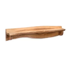 Alpine Live Edge Wood Mantel Shelf Natural Brown - Alaterre Furniture -Northlight Store GUEST 803b035e 3dcd 4b14 b8fc 8cda929fe1ea