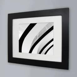 11" X 14" Matted To 8" X 10" Wide Gallery Frame Black - Room Essentialsâ„¢