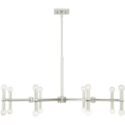 Possini Euro Design Marya Brushed Nickel Chandelier 37 3/4" Wide Modern 16-Light Fixture For Dining Room House Foyer Kitchen Island Entryway Bedroom -Northlight Store GUEST 83d8604e 47bc 4d42 b632 39f477bdbd94