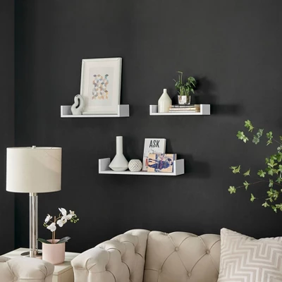 3pc Aalto U-Shaped Floating Wall Shelf Set - Danya B. 4 3pc Aalto U-Shaped Floating Wall Shelf Set - Danya B. - Image 4