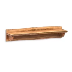 Alpine Live Edge Wood Mantel Shelf Natural Brown - Alaterre Furniture -Northlight Store GUEST 85493289 ad25 4a04 a26b 146269d0e77b