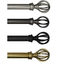 Linen Avenue Cage Single And Double Window Curtain Rod Set -Northlight Store GUEST 86386302 b0c1 41d5 a7fa 1b243e92f81a