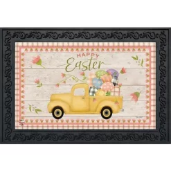 Easter Egg Pickup Holiday Doormat Indoor Outdoor 30" X 18" Briarwood Lane
