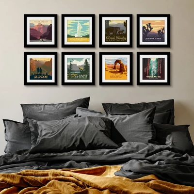 Retro National Parks - 8 Piece Gallery Art Print Set By Anderson Design Group 3 Retro National Parks - 8 Piece Gallery Art Print Set By Anderson Design Group - Image 3