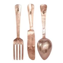 Set Of 3 Aluminum Utensils Knife Spoon And Fork Wall Decors Gold - Olivia & May 7 Set Of 3 Aluminum Utensils Knife Spoon And Fork Wall Decors Gold - Olivia & May -Northlight Store GUEST 87b3b44b ff5f 46fa 874a e534ef5c5e36