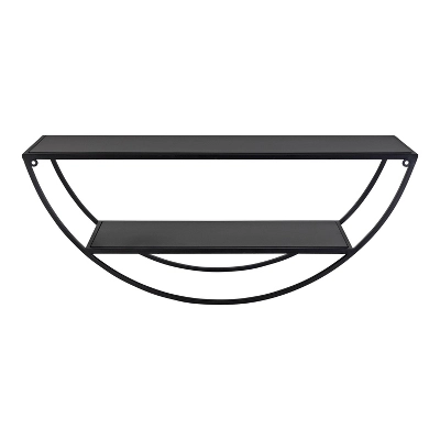 26" X 11" Tancill Half Circle Wall Shelf - Kate & Laurel All Things Decor 2 26" X 11" Tancill Half Circle Wall Shelf - Kate & Laurel All Things Decor - Image 2