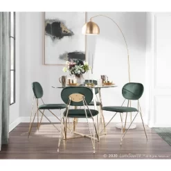 Marble And Metal March Contemporary Floor Lamp Gold (Includes LED Light Bulb) - LumiSource -Northlight Store GUEST 8802145b 88f5 4186 8b78 436b60a6f2c9