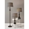 (Set Of 3) Chandler Lamp Set Black - Adesso