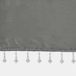 26"x50" Lillian Faux Silk Twisted Tab Valance With Beads -Northlight Store GUEST 88dff4dc fc0d 47fb a5e1 c5e7ecdda9c8