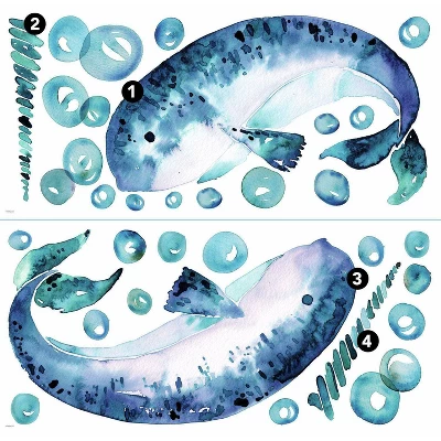 Catcoq Narwhal Giant Peel And Stick Wall Decal - RoomMates 2 Catcoq Narwhal Giant Peel And Stick Wall Decal - RoomMates - Image 2