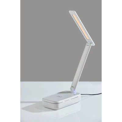 UV-C Sanitizing Table Lamp With Wireless Charging And Smart Switch White (Includes LED Light Bulb) - Adesso 6 UV-C Sanitizing Table Lamp With Wireless Charging And Smart Switch White (Includes LED Light Bulb) - Adesso - Image 6