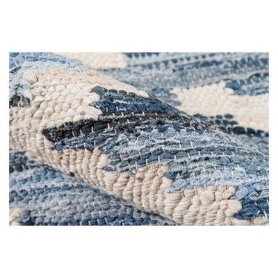 2'3"x8' Runner Geometric Woven Blue - Novogratz By Momeni 3 2'3"x8' Runner Geometric Woven Blue - Novogratz By Momeni - Image 3