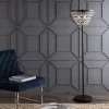 60" Crystal/Metal Jemma Floor Lamp (Includes Energy Efficient Light Bulb) - JONATHAN Y