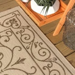 Charleston Vintage Filigree Textured Weave Indoor/Outdoor Area Rug - JONATHAN Y 8 Charleston Vintage Filigree Textured Weave Indoor/Outdoor Area Rug - JONATHAN Y -Northlight Store GUEST 8c036560 4d78 46f5 ba7e c57b2c2dd6f5