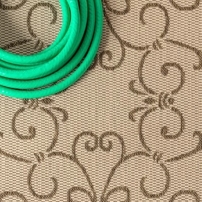 Charleston Vintage Filigree Textured Weave Indoor/Outdoor Area Rug - JONATHAN Y 2 Charleston Vintage Filigree Textured Weave Indoor/Outdoor Area Rug - JONATHAN Y - Image 2