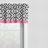 Bacati - Love Black/Fuschia Window Valance