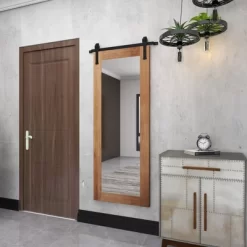 Wood Wall Mirror With Metal Hanging Rod Brown - Olivia & May -Northlight Store GUEST 8f4f112d 5293 4a13 ae14 58b5a9c5db9c