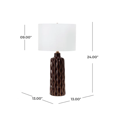 NuLOOM Marsala 24" Ceramic Table Lamp 4 NuLOOM Marsala 24" Ceramic Table Lamp - Image 4