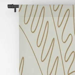 Evamatise Golden Tropical Palm Leaves 50" X 84" Single Panel Room Darkening Window Curtain - Society6 -Northlight Store GUEST 9220ec32 7de1 4d23 a75d 7571b311e236