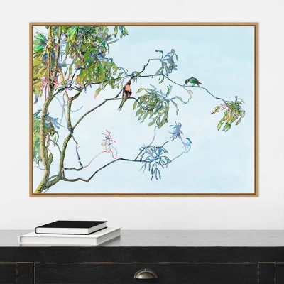 30" X 22" Eucalyptus Tree By Urban Road Framed Canvas Wall Art Light Brown - Amanti Art 4 30" X 22" Eucalyptus Tree By Urban Road Framed Canvas Wall Art Light Brown - Amanti Art - Image 4
