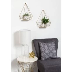 2pc Prouvé Diamond Shaped Shelf Set Gold - Kate & Laurel All Things Decor -Northlight Store GUEST 947be798 0fe7 4e78 b5b4 759cac5eeaa6