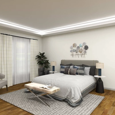 Modern Metal Floral Wall Decor - Olivia & May 10 Modern Metal Floral Wall Decor - Olivia & May - Image 10