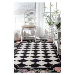 Angla Rooster Kitchen Area Rug Black - NuLOOM -Northlight Store GUEST 957d192f 4b73 4072 8419 31829811053c