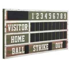 48" Wooden Scoreboard Decorative Wall Art - StyleCraft