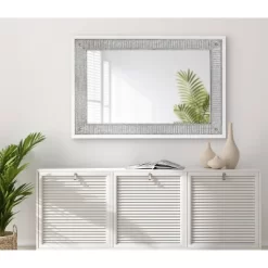 27" X 39" Deely Rectangle Wall Mirror White - Kate & Laurel All Things Decor -Northlight Store GUEST 96dc36a2 815e 4958 80bf 458fd8f4f188